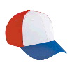 Otto Cap Cotton Twill Low Profile Pro Style Two Tone Color Caps Royal/White/Red