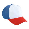 Otto Cap Cotton Twill Low Profile Pro Style Two Tone Color Caps Red/White/Royal