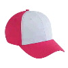 Otto Cap Cotton Twill Low Profile Pro Style Two Tone Color Caps Hot Pink/White/Hot Pink