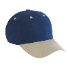 Otto Cap Cotton Twill Low Profile Pro Style Two Tone Color Caps Khaki/Navy/Navy