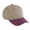 Otto Cap Cotton Twill Low Profile Pro Style Two Tone Color Caps Maroon/Khaki/Khaki