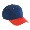 Otto Cap Cotton Twill Low Profile Pro Style Two Tone Color Caps Red/Navy/Navy