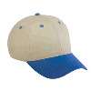 Otto Cap Cotton Twill Low Profile Pro Style Two Tone Color Caps Royal/Khaki/Khaki