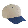 Otto Cap Cotton Twill Low Profile Pro Style Two Tone Color Caps Navy/Khaki/Khaki