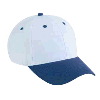 Otto Cap Cotton Twill Low Profile Pro Style Two Tone Color Caps Navy/White/White