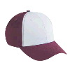 Otto Cap Cotton Twill Low Profile Pro Style Two Tone Color Caps Maroon/White/Maroon