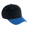 Otto Cap Cotton Twill Low Profile Pro Style Two Tone Color Caps Royal/Black/Black