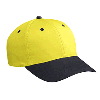Otto Cap Cotton Twill Low Profile Pro Style Two Tone Color Caps Black/Yellow
