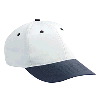 Otto Cap Cotton Twill Low Profile Pro Style Two Tone Color Caps Black/White