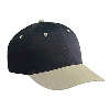 Otto Cap Cotton Twill Low Profile Pro Style Two Tone Color Caps Khaki/Black