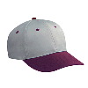 Otto Cap Cotton Twill Low Profile Pro Style Two Tone Color Caps Maroon/Gray