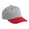 Otto Cap Cotton Twill Low Profile Pro Style Two Tone Color Caps Red/Gray