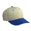 Otto Cap Cotton Twill Low Profile Pro Style Two Tone Color Caps Royal/Khaki