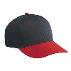 Otto Cap Cotton Twill Low Profile Pro Style Two Tone Color Caps Red/Black