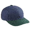 Otto Cap Washed Brushed Heavy Cotton Canvas Low Profile Pro Style Two Tone Color Caps Dark Green/Navy