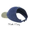 Otto Cap Washed Pigment Dyed Cotton Twill Ponytail Low Profile Pro Style Two Tone Color Caps 