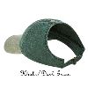 Otto Cap Washed Pigment Dyed Cotton Twill Ponytail Low Profile Pro Style Two Tone Color Caps 