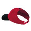 Otto Cap Brushed Cotton Twill Ponytail Low Profile Pro Style Two Tone Color Caps Black/Red