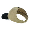 Otto Cap Brushed Cotton Twill Ponytail Low Profile Pro Style Two Tone Color Caps Black/Khaki