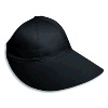 Otto Cap Cotton Twill Extra Large Visor Ponytail Low Profile Pro Style Caps Black