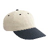 Otto Cap Brushed Cotton Twill "Otto Polo" Low Profile Pro Style Two Tone Color Caps Black/Natural