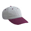 Otto Cap Brushed Cotton Twill "Otto Polo" Low Profile Pro Style Two Tone Color Caps Maroon/Gray