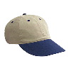 Otto Cap Brushed Cotton Twill "Otto Polo" Low Profile Pro Style Two Tone Color Caps Navy/Khaki