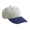 Otto Cap Brushed Cotton Twill "Otto Polo" Low Profile Pro Style Two Tone Color Caps Navy/Stone Gray