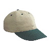 Otto Cap Brushed Cotton Twill "Otto Polo" Low Profile Pro Style Two Tone Color Caps Dark Green/Khaki