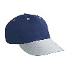 Otto Cap Brushed Cotton Twill "Otto Polo" Low Profile Pro Style Two Tone Color Caps Gray/Navy