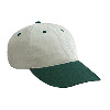 Otto Cap Brushed Cotton Twill "Otto Polo" Low Profile Pro Style Two Tone Color Caps Dark Green/Stone Gray