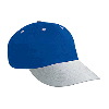 Otto Cap Brushed Cotton Twill "Otto Polo" Low Profile Pro Style Two Tone Color Caps Gray/Royal