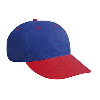 Otto Cap Brushed Cotton Twill "Otto Polo" Low Profile Pro Style Two Tone Color Caps Red/Royal