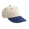 Otto Cap Brushed Cotton Twill "Otto Polo" Low Profile Pro Style Two Tone Color Caps Navy/Natural