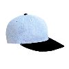 Otto Cap Brushed Denim "Otto Polo" Low Profile Pro Style Two Tone Color Caps Black/Sky Blue