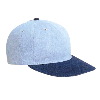 Otto Cap Brushed Denim "Otto Polo" Low Profile Pro Style Two Tone Color Caps Navy/Sky Blue