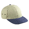 Otto Cap Brushed Cotton Twill "Otto Polo" Low Profile Pro Style Two Tone Color Caps Navy/Khaki