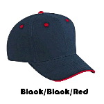 Brushed Cotton Twill Sandwich Visor Pro Style Caps