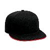 Otto Cap Alternative Wool Blend Flat Visor Pro Style Caps Black/Red