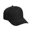 Otto Cap Brushed Bull Denim Pro Style Caps Black