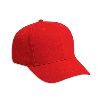Otto Cap Brushed Bull Denim Pro Style Caps Red