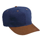 Brushed Bull Denim Pro Style Two Tone Color Caps