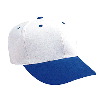 Otto Cap Brushed Bull Denim Pro Style Two Tone Color Caps Royal/White