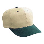 Brushed Bull Denim Pro Style Two Tone Color Caps