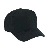 Otto Cap Superior Brushed Cotton Twill Pro Style Caps Black
