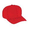 Otto Cap Superior Brushed Cotton Twill Pro Style Caps Red