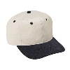 Otto Cap Brushed Cotton Twill Pro Style Two Tone Color Caps Black/Stone Gray
