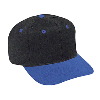 Otto Cap Brushed Cotton Twill Pro Style Two Tone Color Caps Royal/Black
