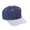 Otto Cap Brushed Cotton Twill Pro Style Two Tone Color Caps Gray/Navy