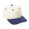 Otto Cap Brushed Cotton Twill Pro Style Two Tone Color Caps Navy/Natural